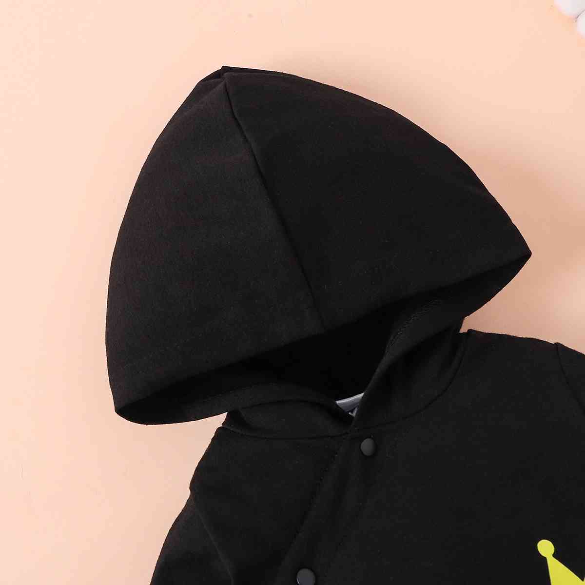 LITTLE KING Hooded Bodysuit Baby JT's Designer Fashion