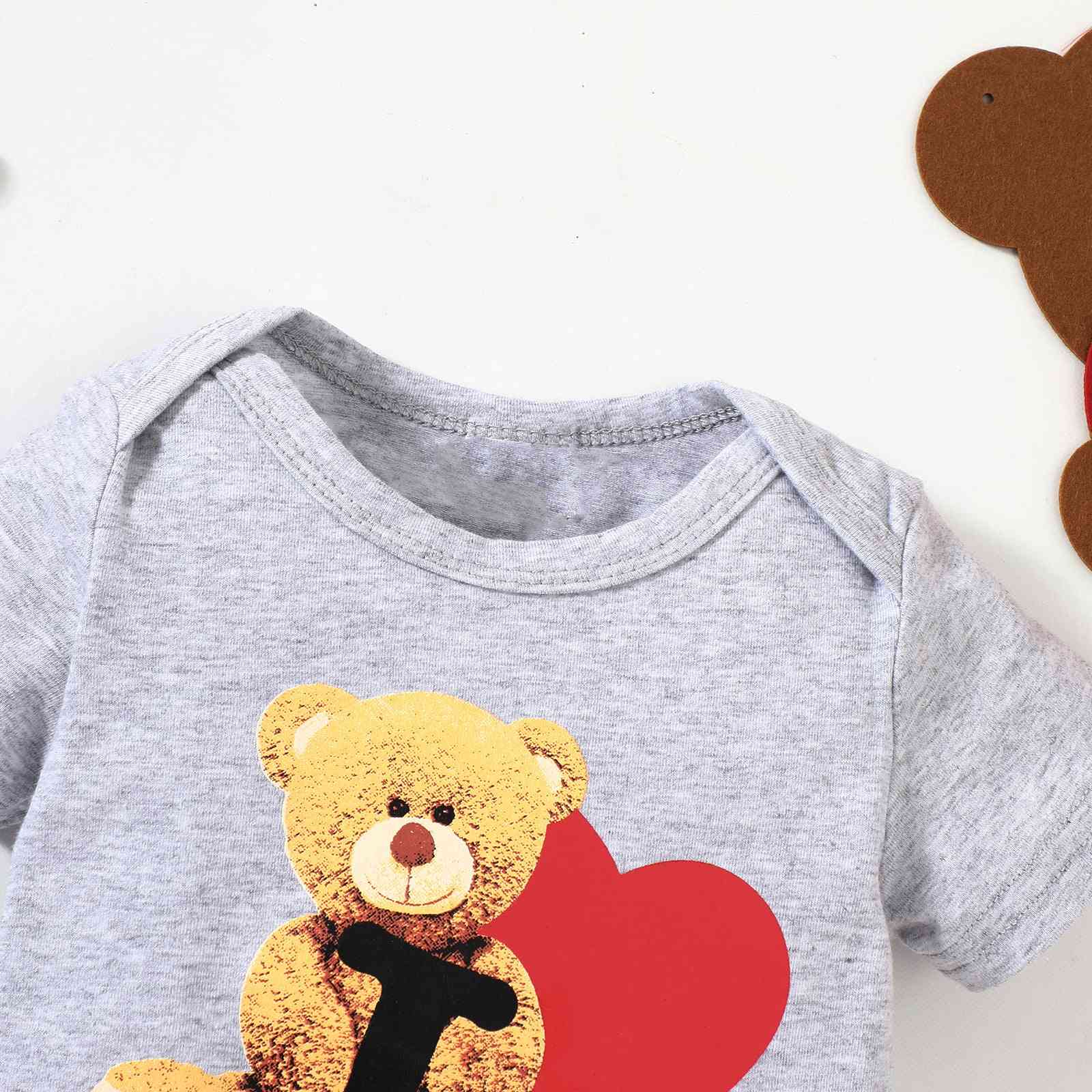 Baby Bear Graphic Short Sleeve Bodysuit Baby JT's Designer Fashion
