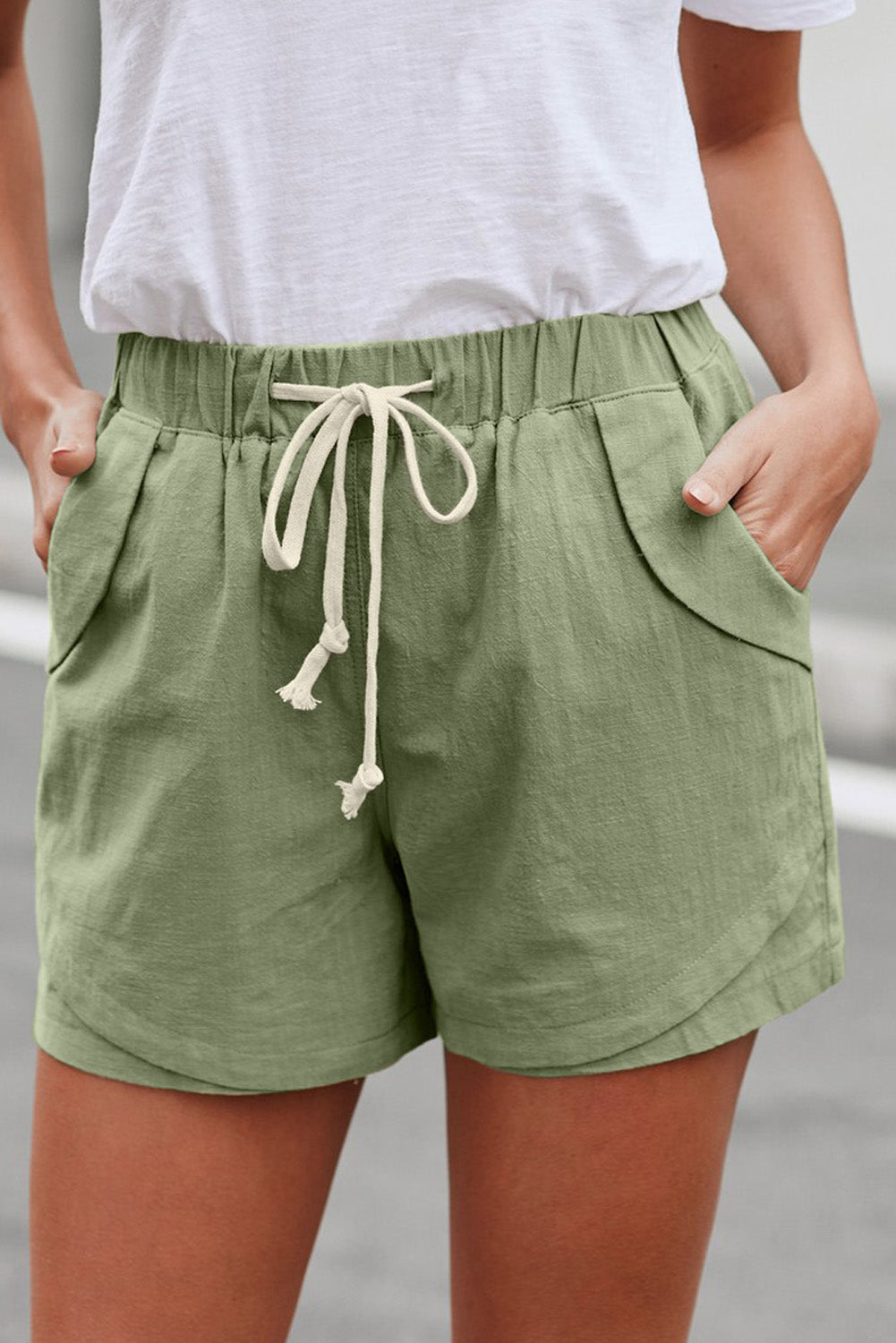 Green Faylin Shorts Casual Shorts JT's Designer Fashion