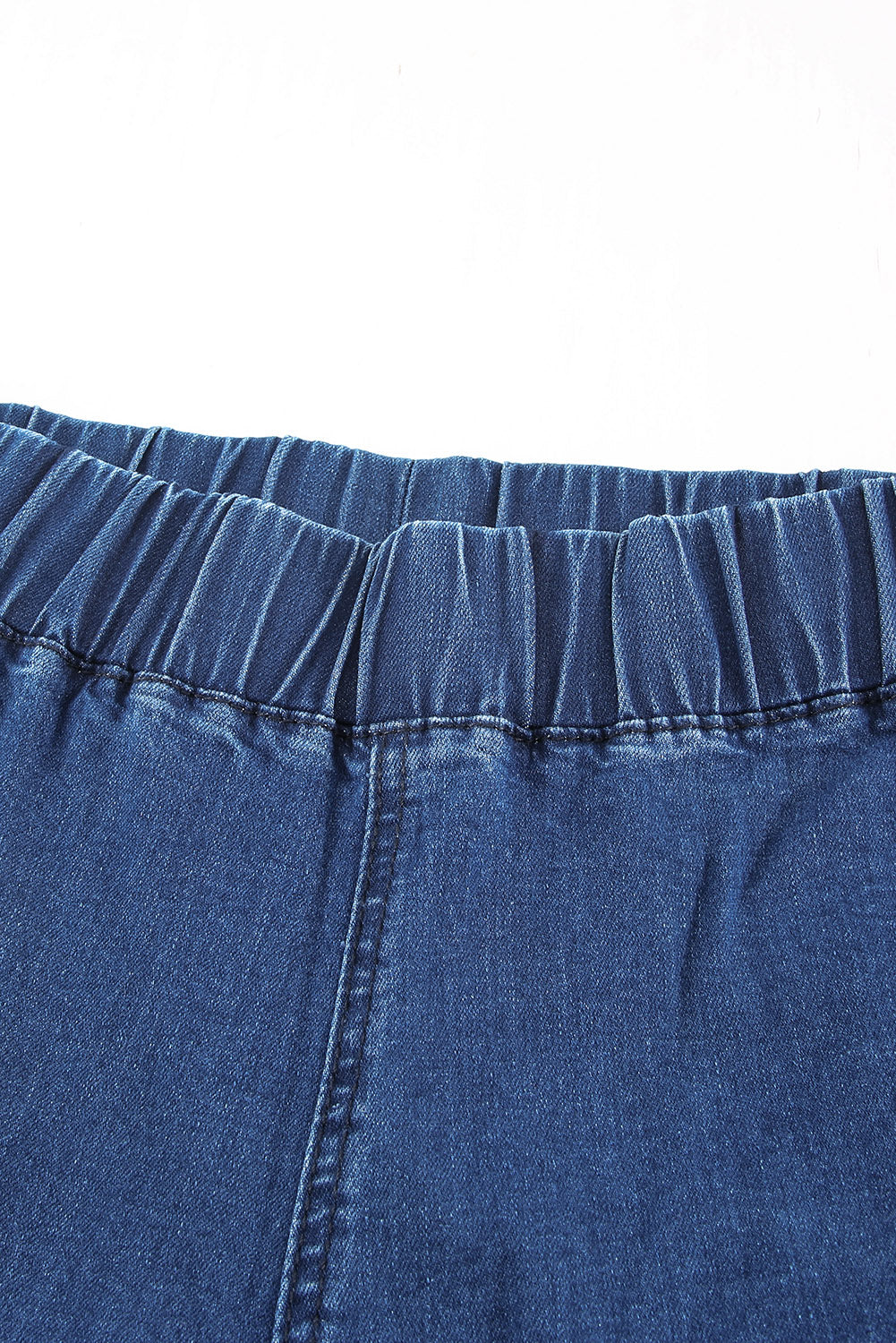 Sky Blue Distressed Bell Bottom Denim Pants Jeans JT's Designer Fashion