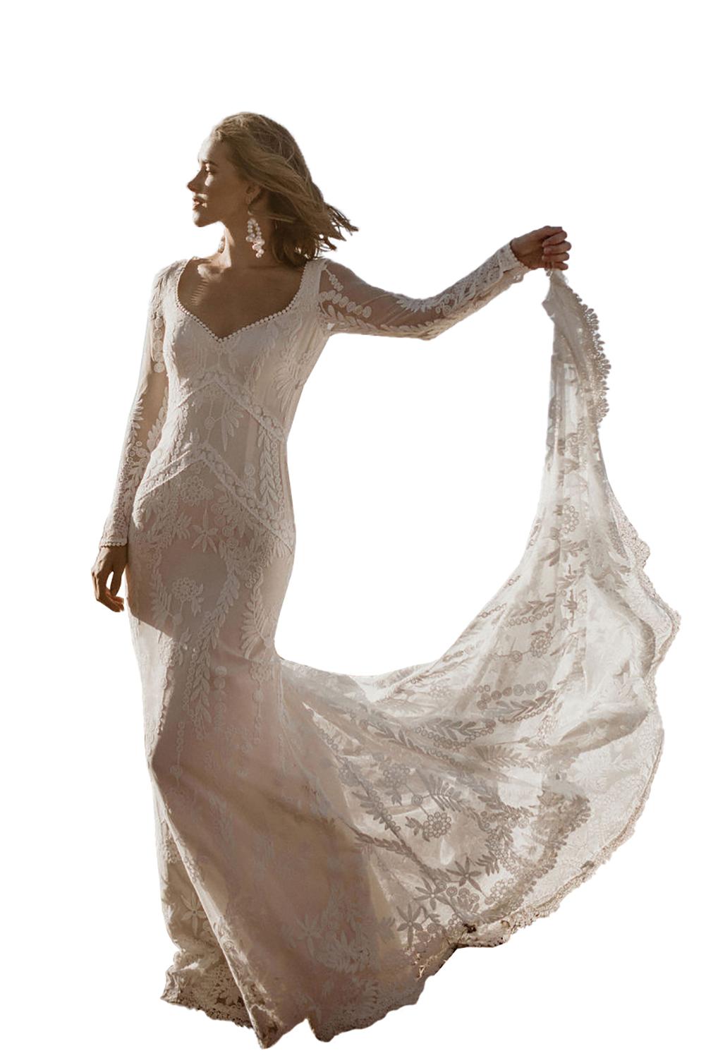 White Open Back Lace Prom Dress Evening Dresses JT's Designer Fashion