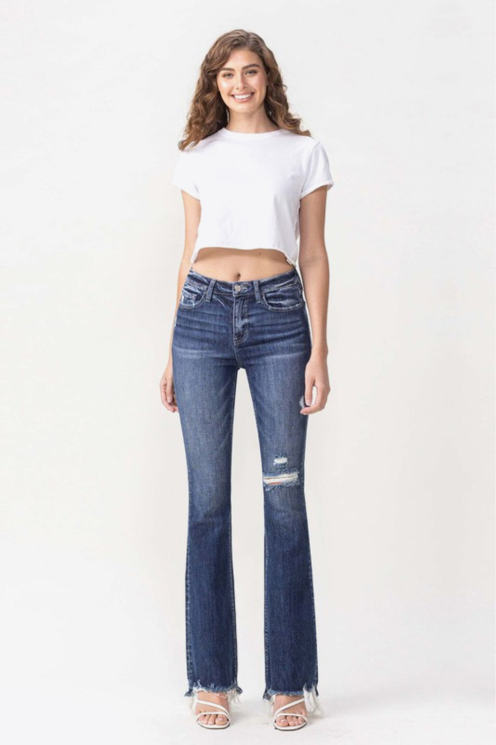 Vervet by Flying Monkey Luna Full Size High Rise Flare Jeans Jeans JT's Designer Fashion