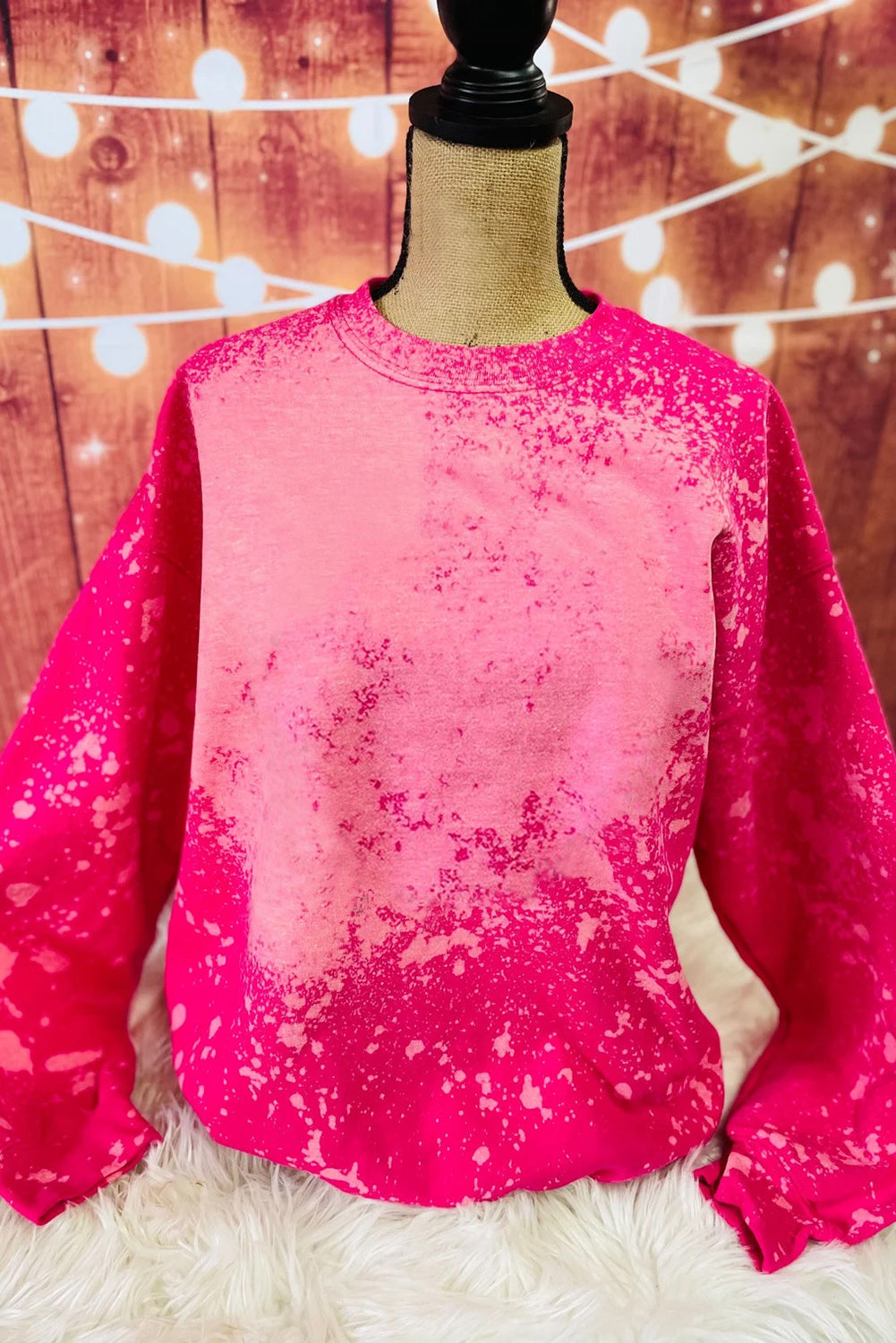 Rose Tie Dye Long Sleeve Pullover Sweatshirt Pre Order Sweatshirts & Hoodies JT's Designer Fashion