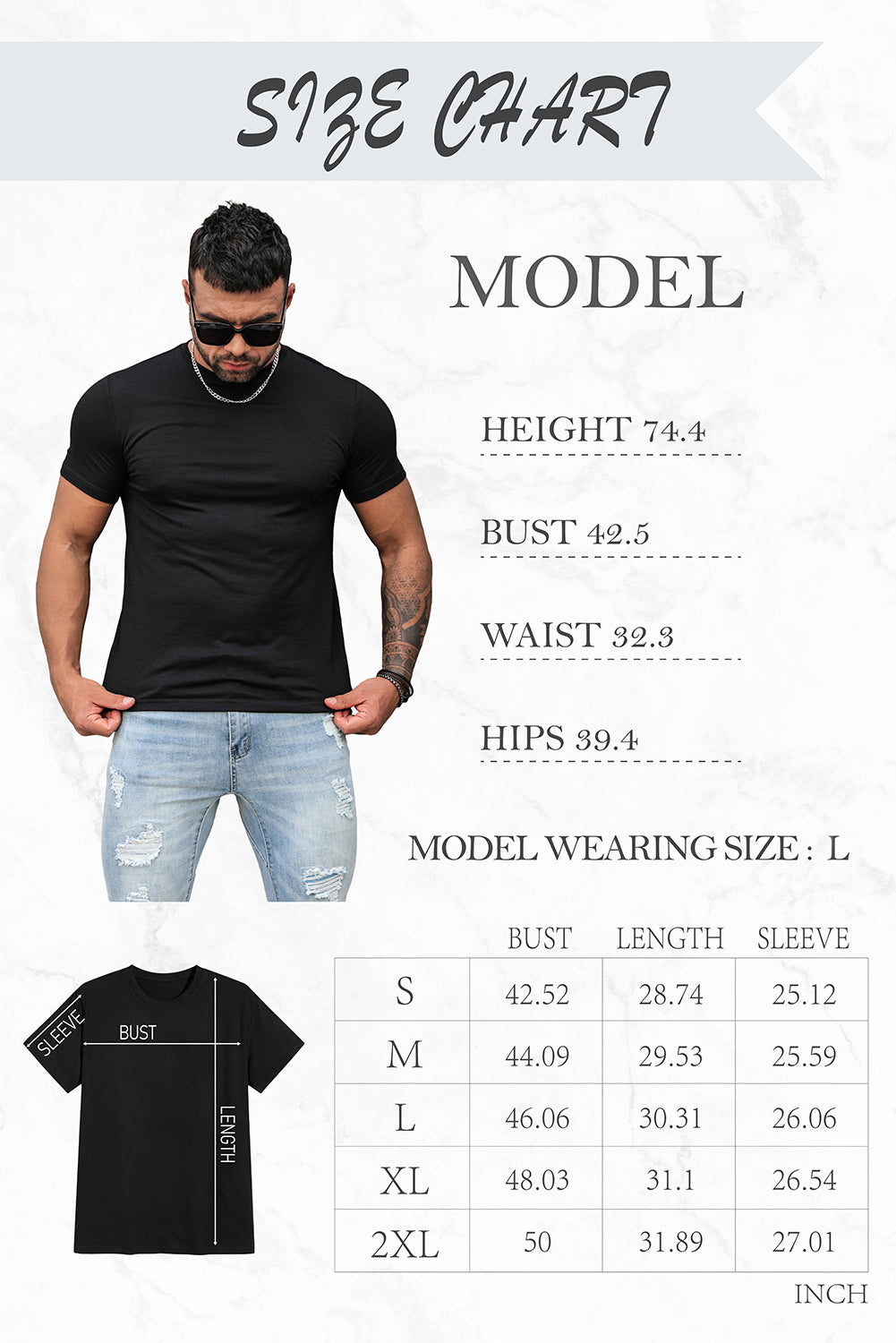 Black SURFING Plant Graphic Print Muscle Fit Men's Graphic Tee Men's Tops JT's Designer Fashion