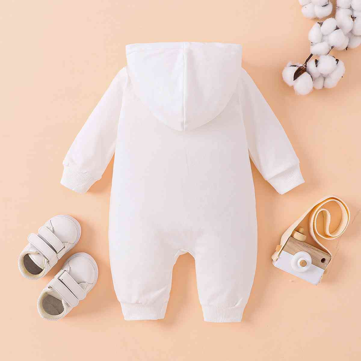 LITTLE KING Hooded Bodysuit Baby JT's Designer Fashion