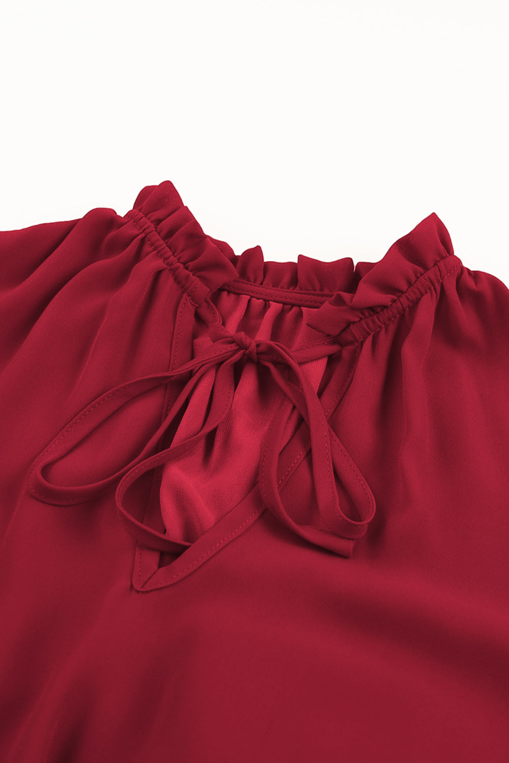 V Neck Long Sleeve Ruffle Tiered Mini Dress Mini Dresses JT's Designer Fashion
