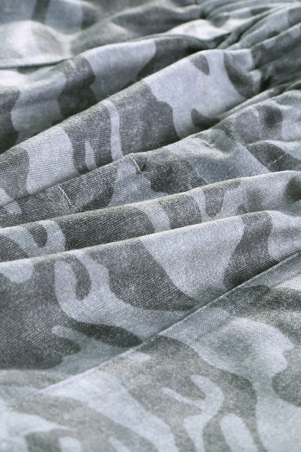 Camouflage Print Drawstring Casual Elastic Waist Pocketed Shorts Casual Shorts JT's Designer Fashion