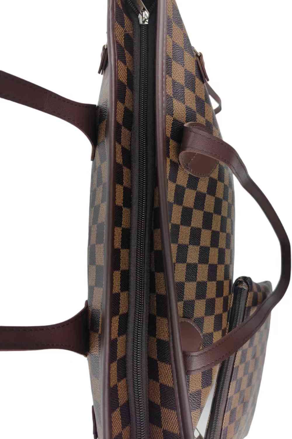 Checkered PVC Two-Piece Bag Set Shoulder Bags JT's Designer Fashion