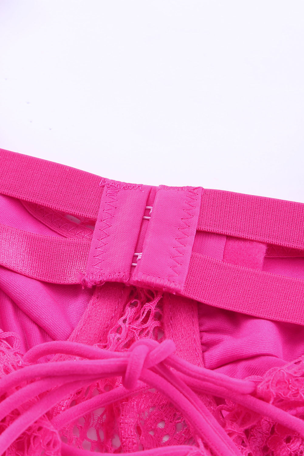 Rose Adjustable Straps Floral Lace Crochet Teddy Lingerie Teddy Lingerie JT's Designer Fashion