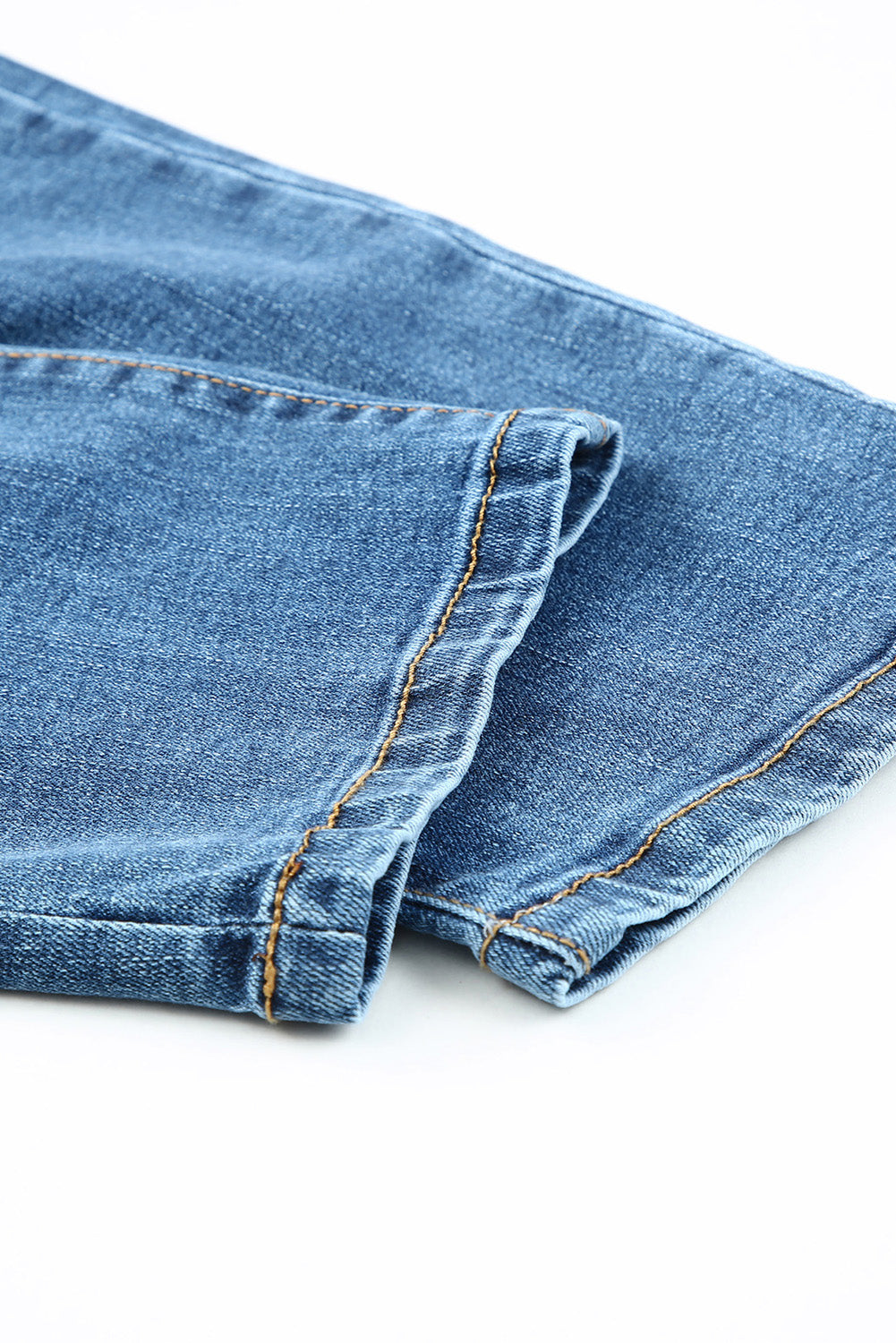 Buttoned Pockets Distressed Jeans Jeans JT's Designer Fashion