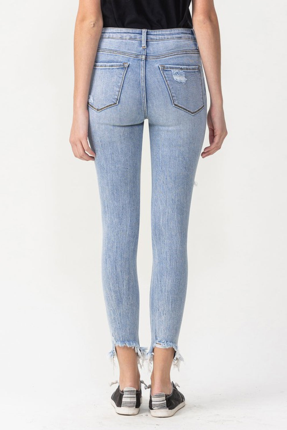 Lovervet Full Size Lauren Distressed High Rise Skinny Jeans Jeans JT's Designer Fashion