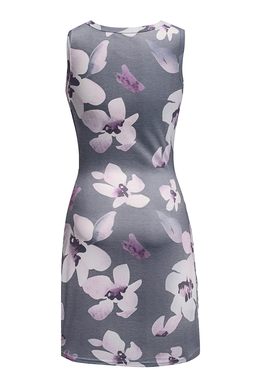 Floral Print Hollow Out Wrap Tie Mini Dress Mini Dresses JT's Designer Fashion
