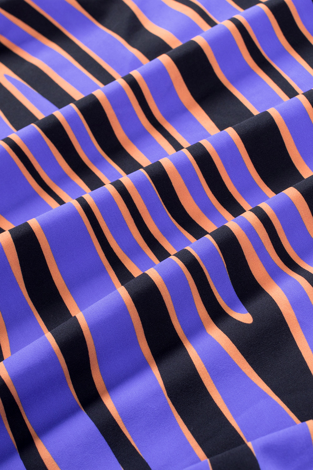 Purple Animal Stripes Lacing Tankini Swimsuit Tankinis JT's Designer Fashion