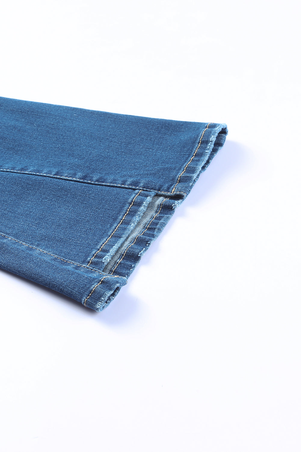 Sky Blue Medium Wash High Rise Flare Jeans Jeans JT's Designer Fashion