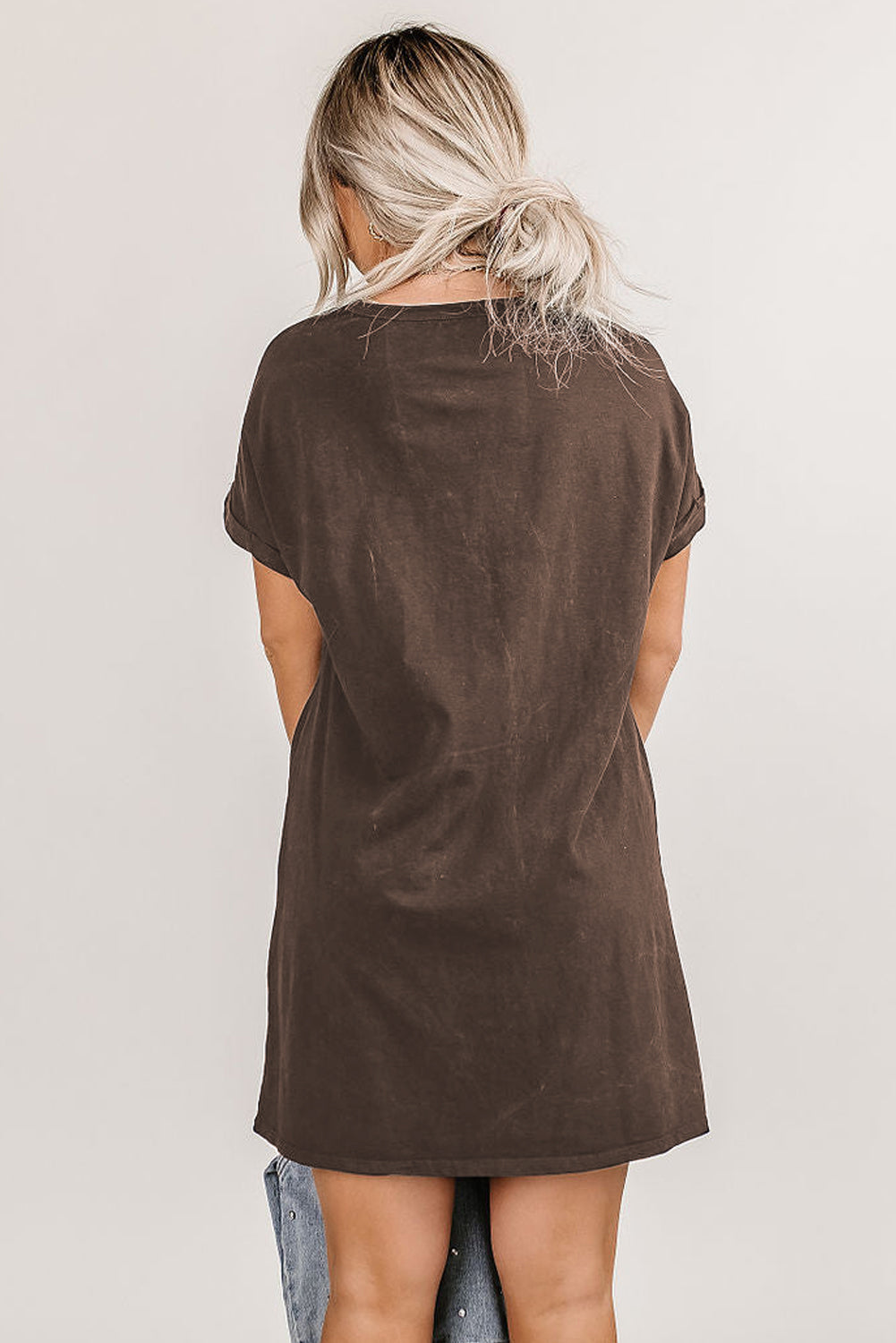 Brown Black Nashville Music Festival Trending T-Shirt Dress Dresses JT's Designer Fashion