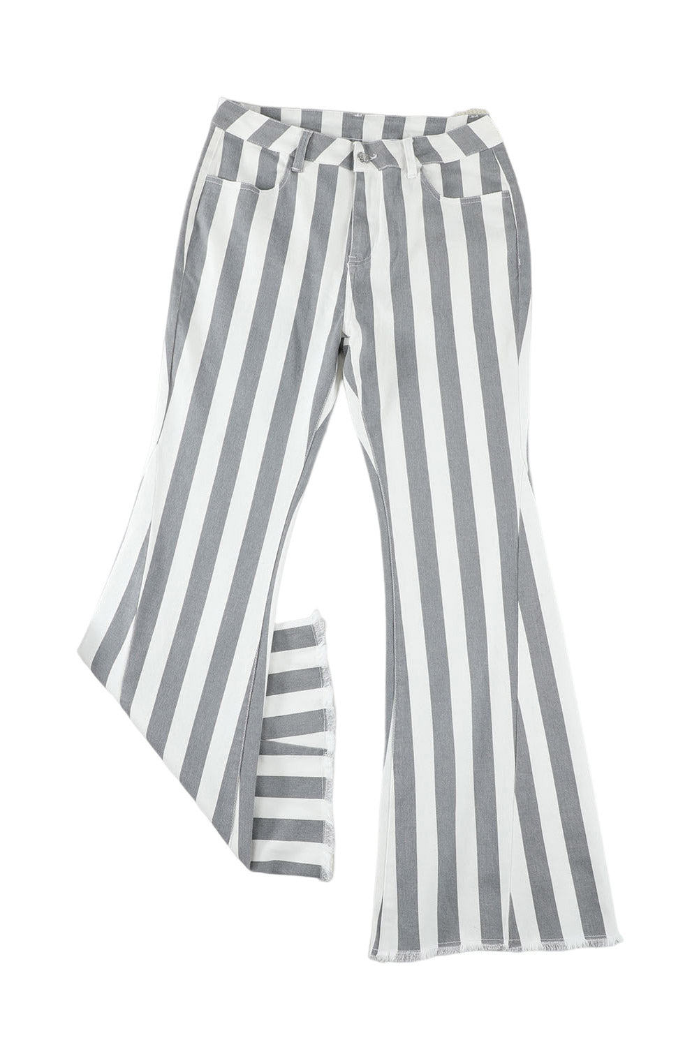Stripe Star Embellished Western Flare Jeans Jeans JT's Designer Fashion