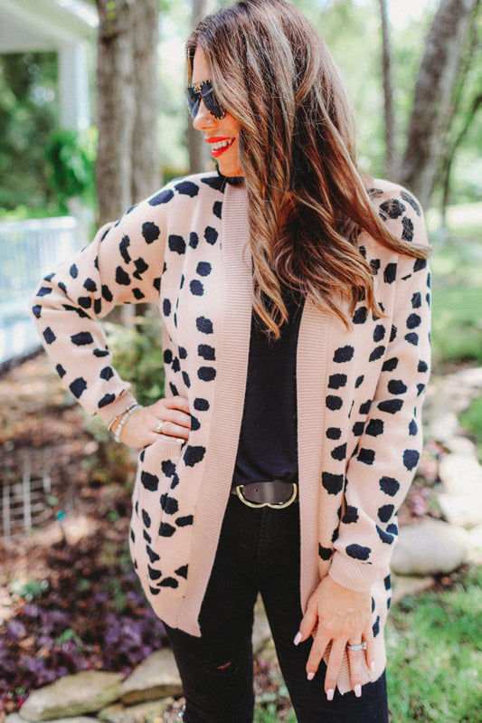 Leopard SHAY ANIMAL PRINT CARDIGAN Outerwear JT's Designer Fashion
