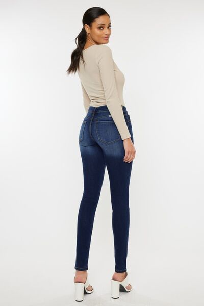 Kancan Mid Rise Gradient Skinny Jeans Jeans JT's Designer Fashion