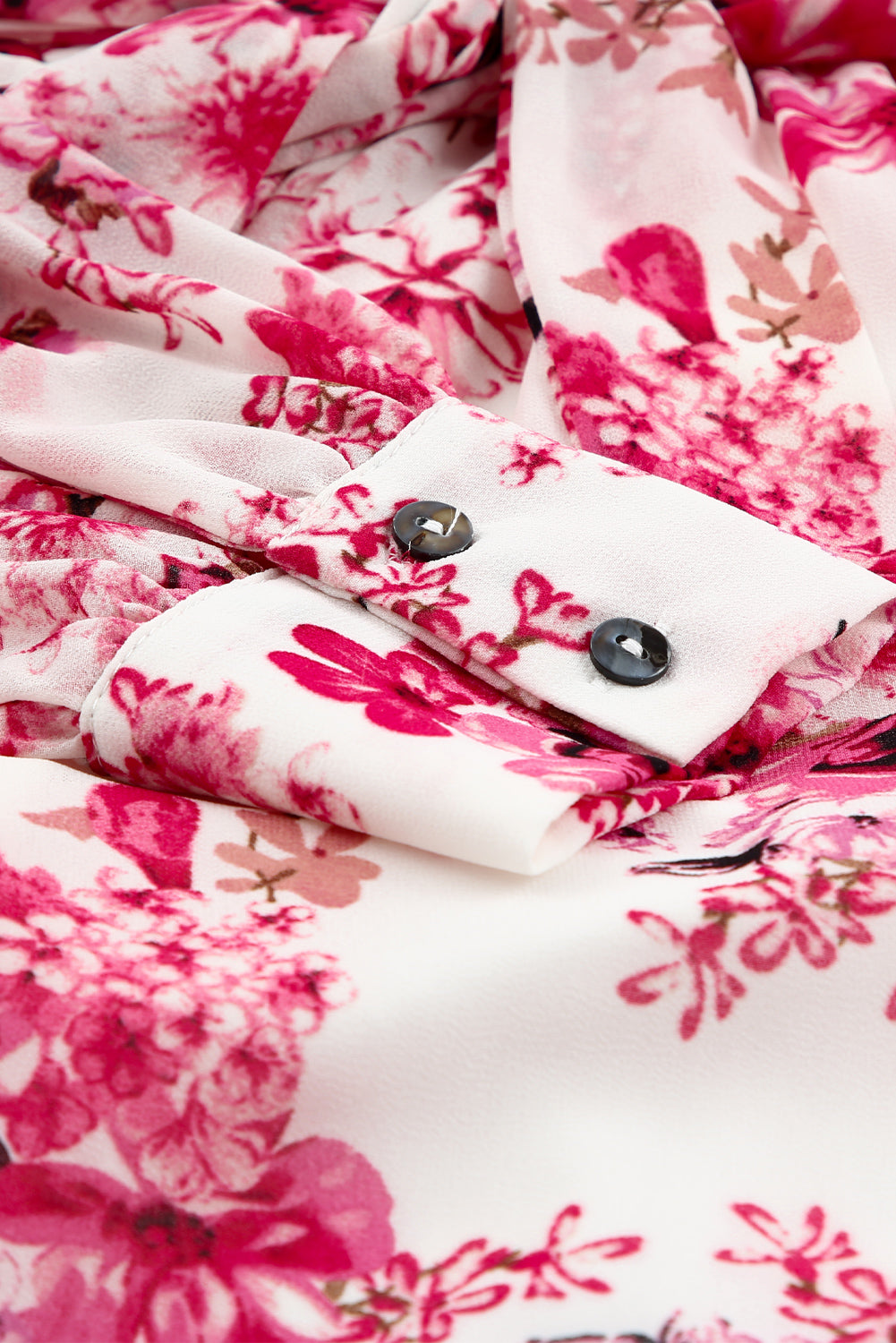 Pink Wrap V Neck Floral Maxi Dress Floral Dresses JT's Designer Fashion