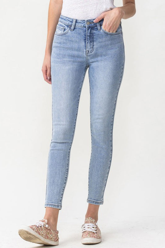 Lovervet Full Size Talia High Rise Crop Skinny Jeans Light JT's Designer Fashion