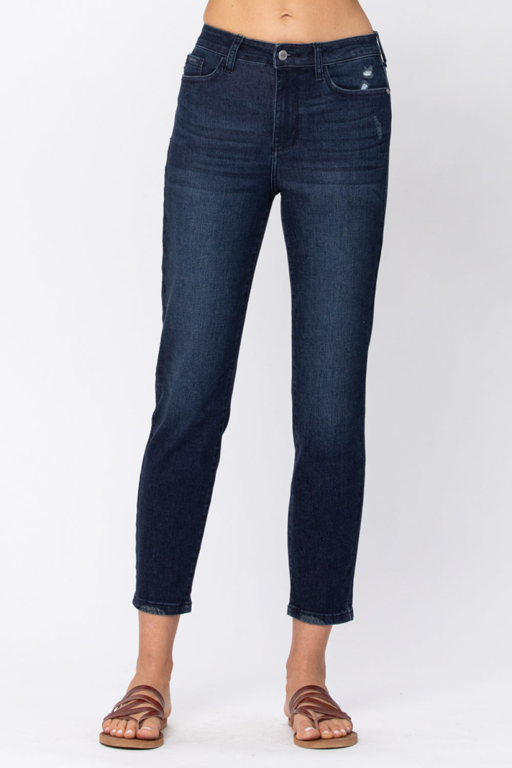 Judy Blue Going Places Cool Denim Boyfriend Jeans Jeans JT's Designer Fashion