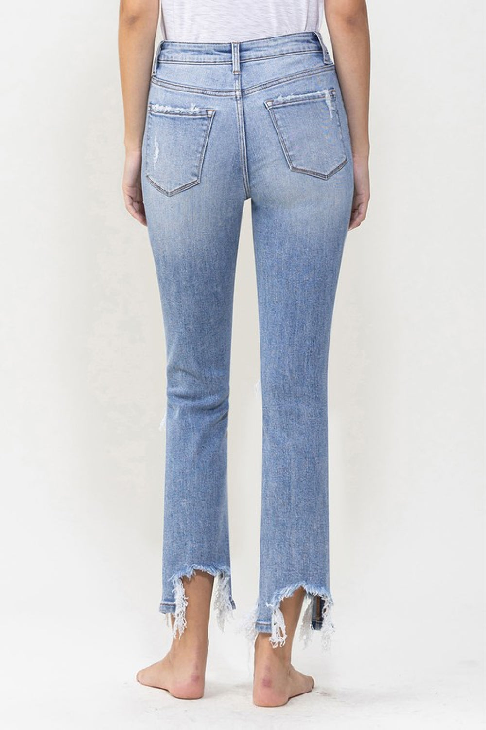 Lovervet Full Size Courtney Super High Rise Kick Flare Jeans Jeans JT's Designer Fashion