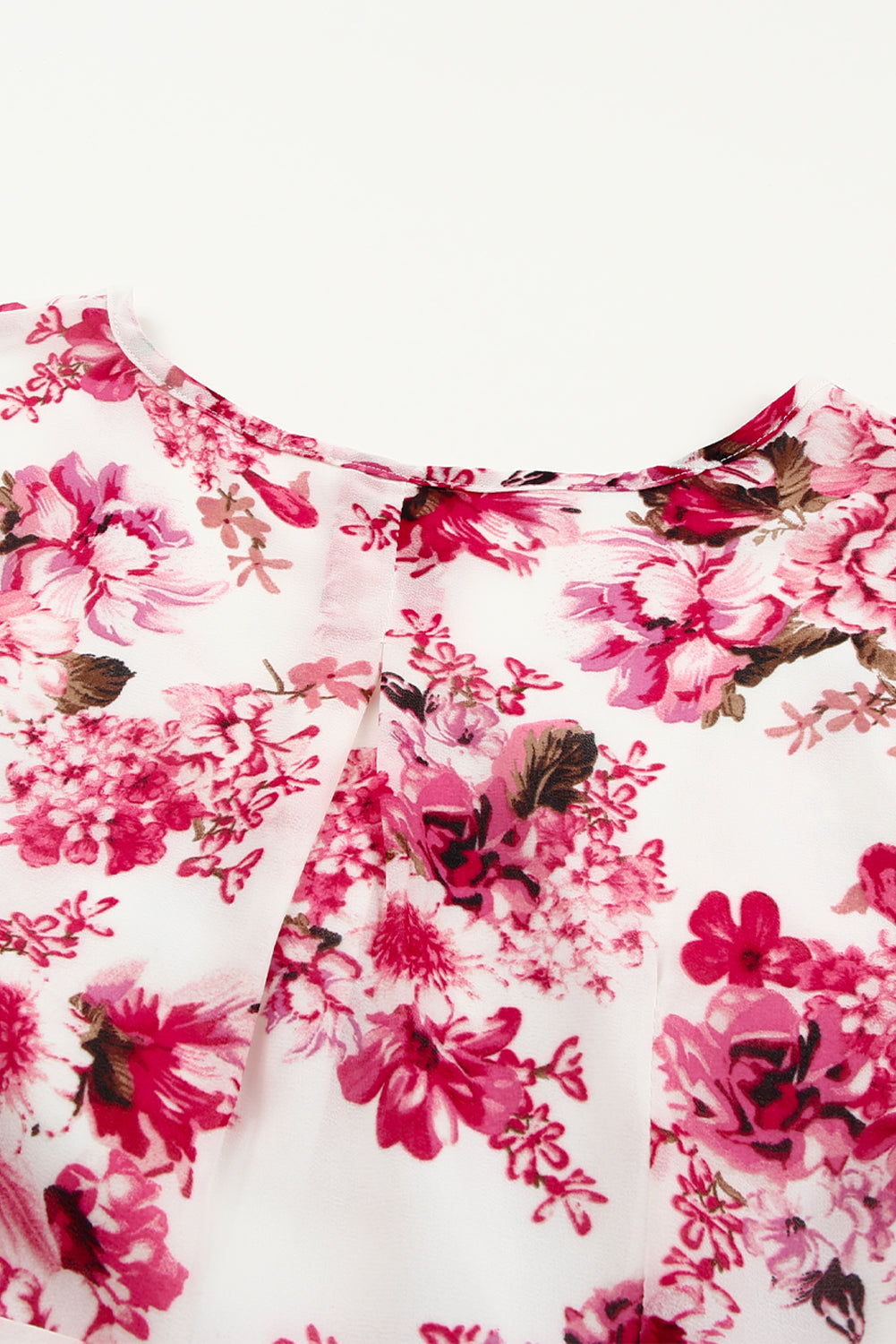 Pink Wrap V Neck Floral Maxi Dress Floral Dresses JT's Designer Fashion