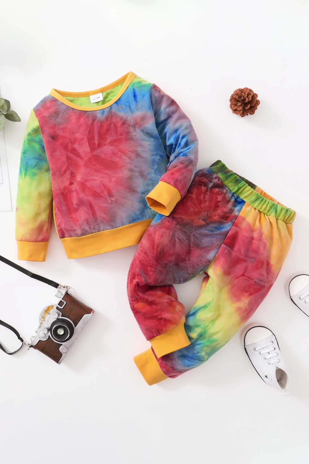 Kids Tie-Dye Top and Joggers Set Kids Sets JT's Designer Fashion