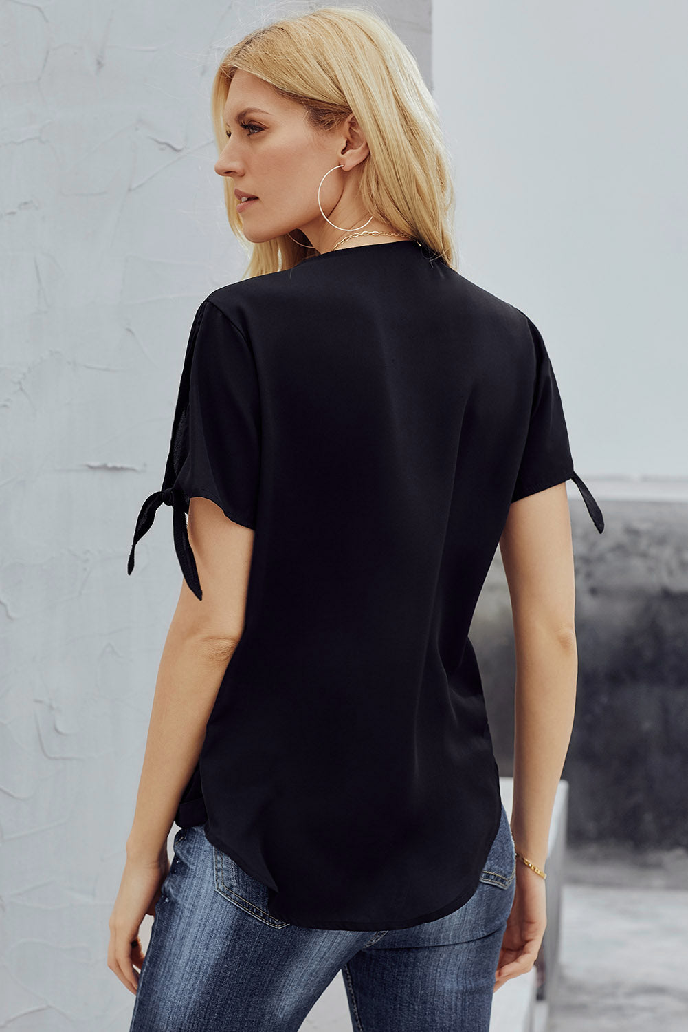 Black Charismatic Drape Blouse Blouses & Shirts JT's Designer Fashion