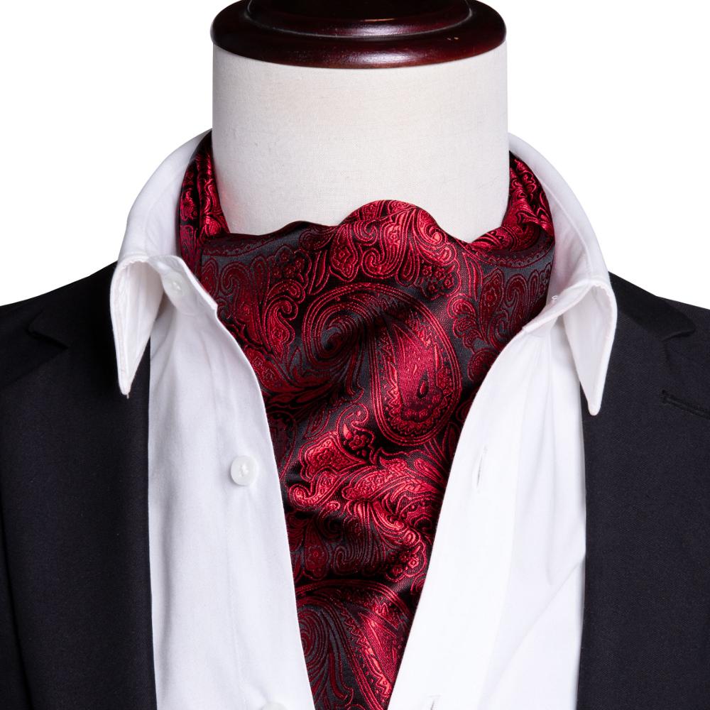 Silk Cravat Ascot Tie Set For Men Men's Accessories JT's Designer Fashion