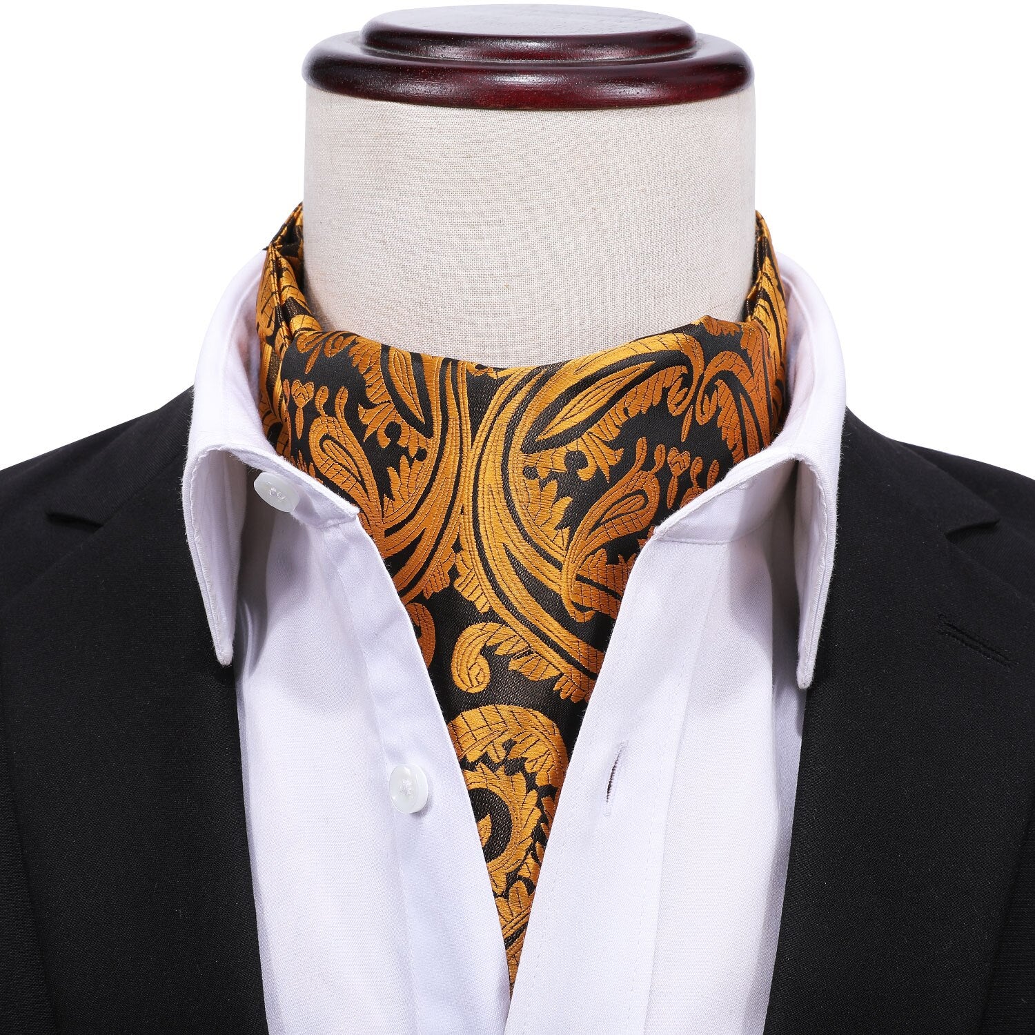 Silk Cravat Ascot Tie Set For Men AS-003 Men's Accessories JT's Designer Fashion