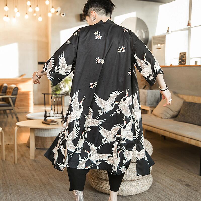 Men's Japanese Style Kimono Shirt 1 Men's Shirts JT's Designer Fashion