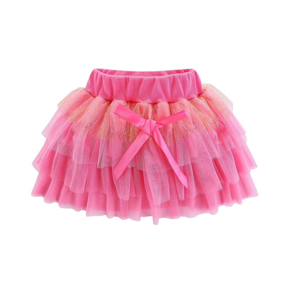 Adorable Girls 3D Flower and Bow Skirt Set Girls Dresses JT's Designer Fashion