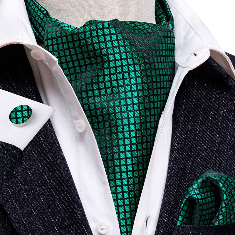 Silk Cravat Ascot Tie Set For Men AS-033 Men's Accessories JT's Designer Fashion