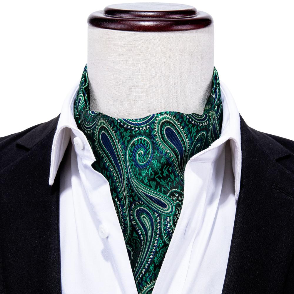 Silk Cravat Ascot Tie Set For Men AS-006 Men's Accessories JT's Designer Fashion