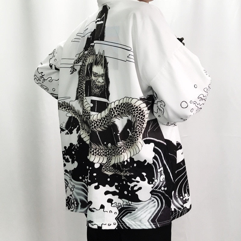 Men's Japanese Style Kimono Shirt 7 Men's Shirts JT's Designer Fashion