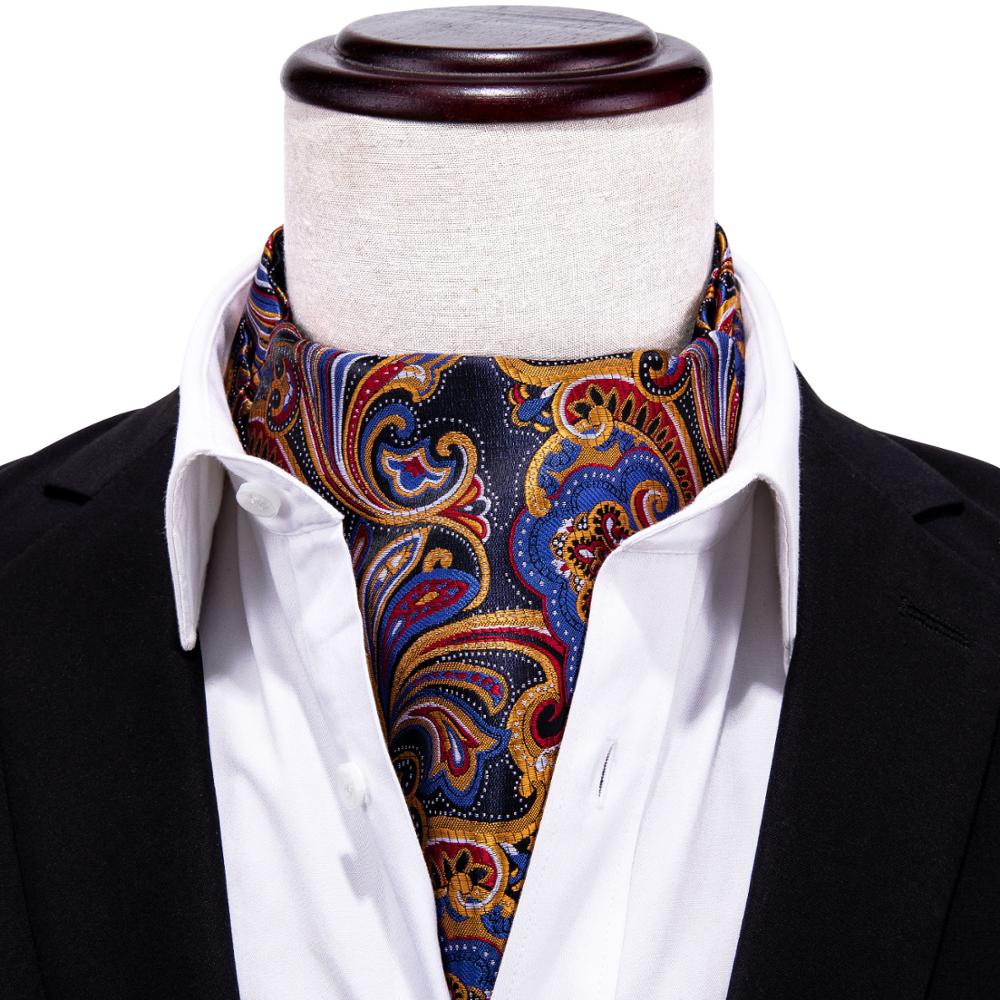 Silk Cravat Ascot Tie Set For Men AS-005 Men's Accessories JT's Designer Fashion
