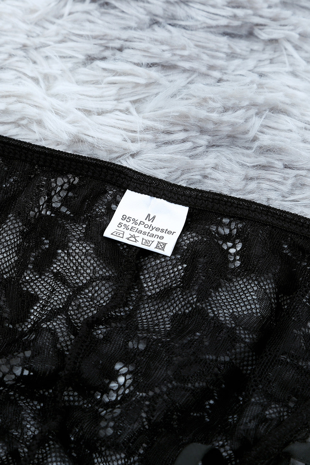 Black Criss Cross Strappy Snap Crotch Lace Teddy Lingerie Teddy Lingerie JT's Designer Fashion