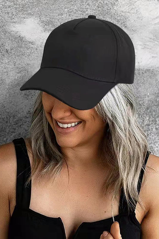 Black Casual Black Baseball Cap Hats & Caps JT's Designer Fashion
