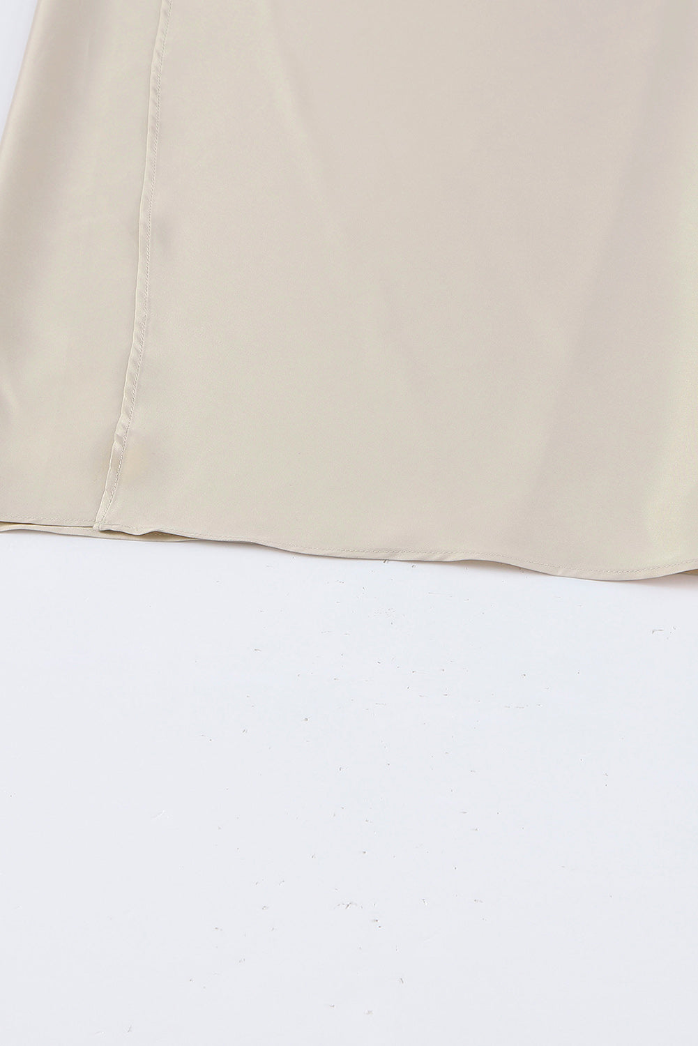 Apricot Satin Wrap Tie Side Boat Neck Long Sleeve Dress Evening Dresses JT's Designer Fashion