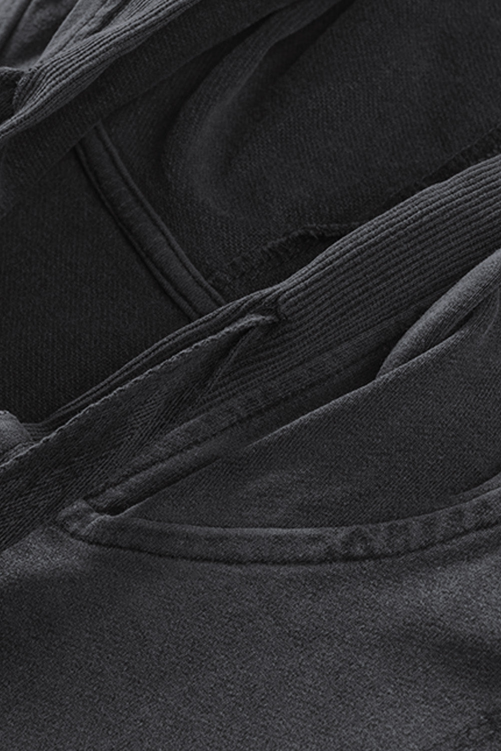 Gray Zipped Front Stitching Hooded Sweatshirt Sweatshirts & Hoodies JT's Designer Fashion