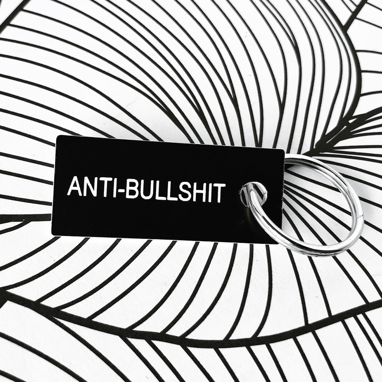 Anti-Bullshit Key Ring Cards JT's Designer Fashion