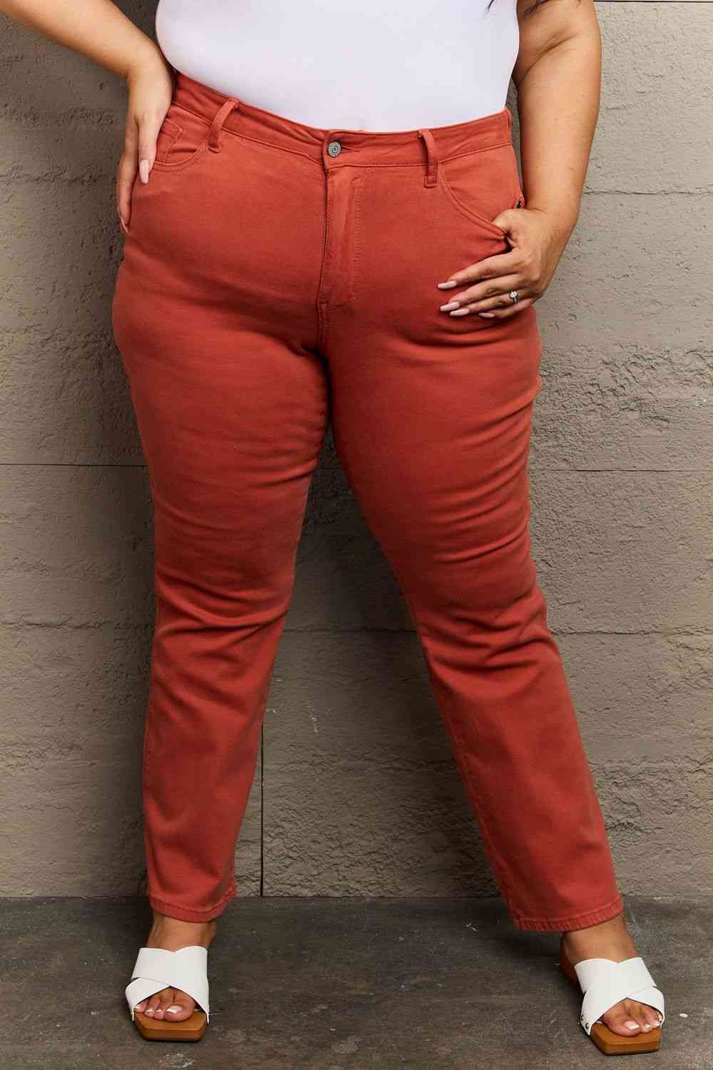 Judy Blue Olivia Full Size Mid Rise Slim Bootcut Jeans Jeans JT's Designer Fashion