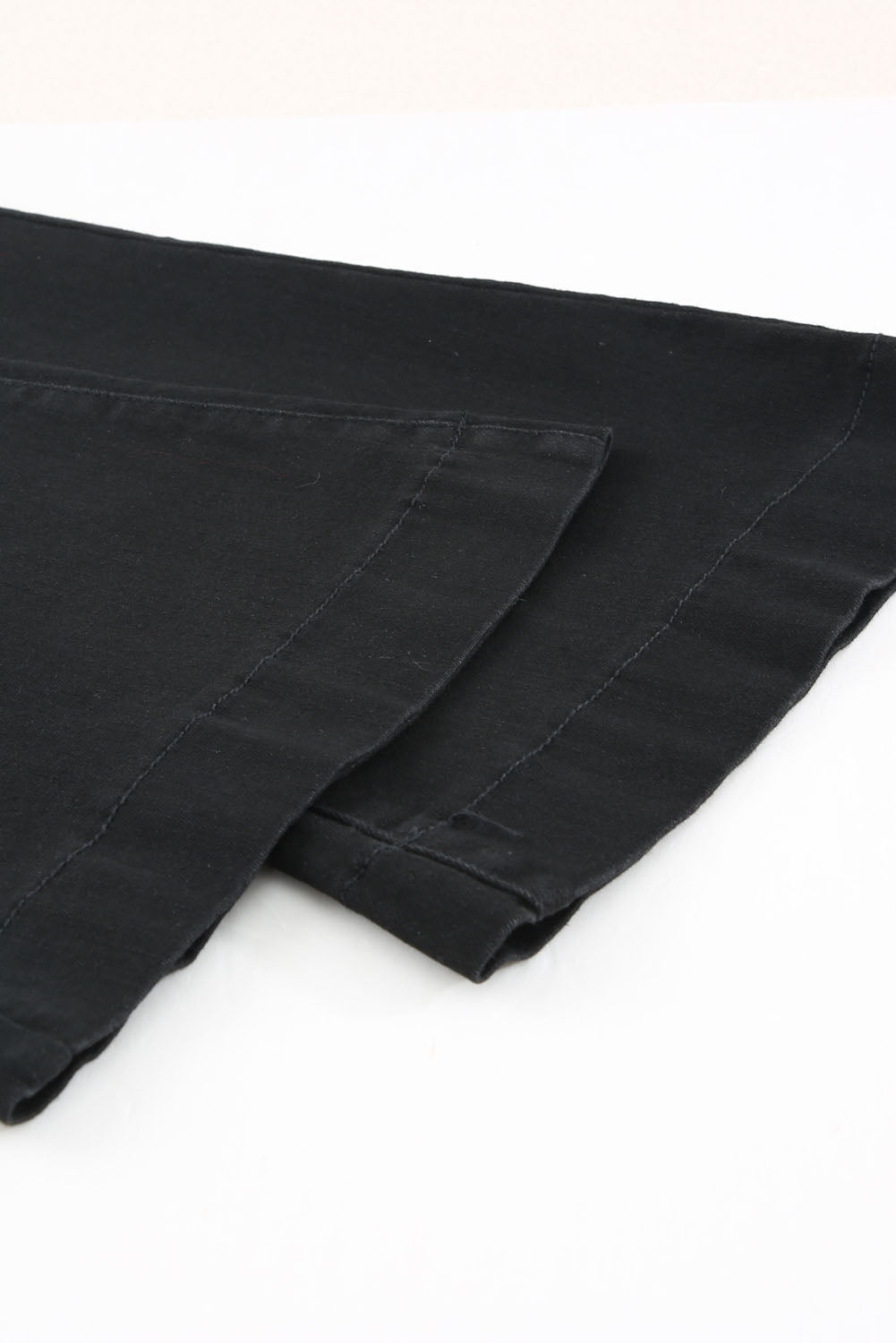 Black Vintage Casual Pocket Flared Jeans Jeans JT's Designer Fashion