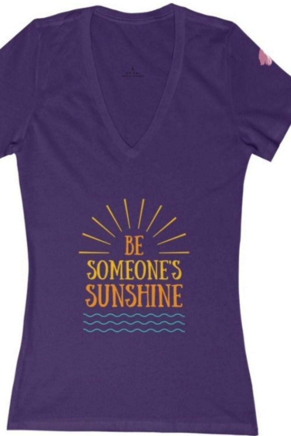 Be Someone's Sunshine Women's Tee Team Purple V-neck JT's Designer Fashion