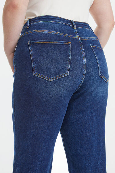 BAYEAS Full Size High Waist Cat's Whisker Wide Leg Jeans Jeans JT's Designer Fashion