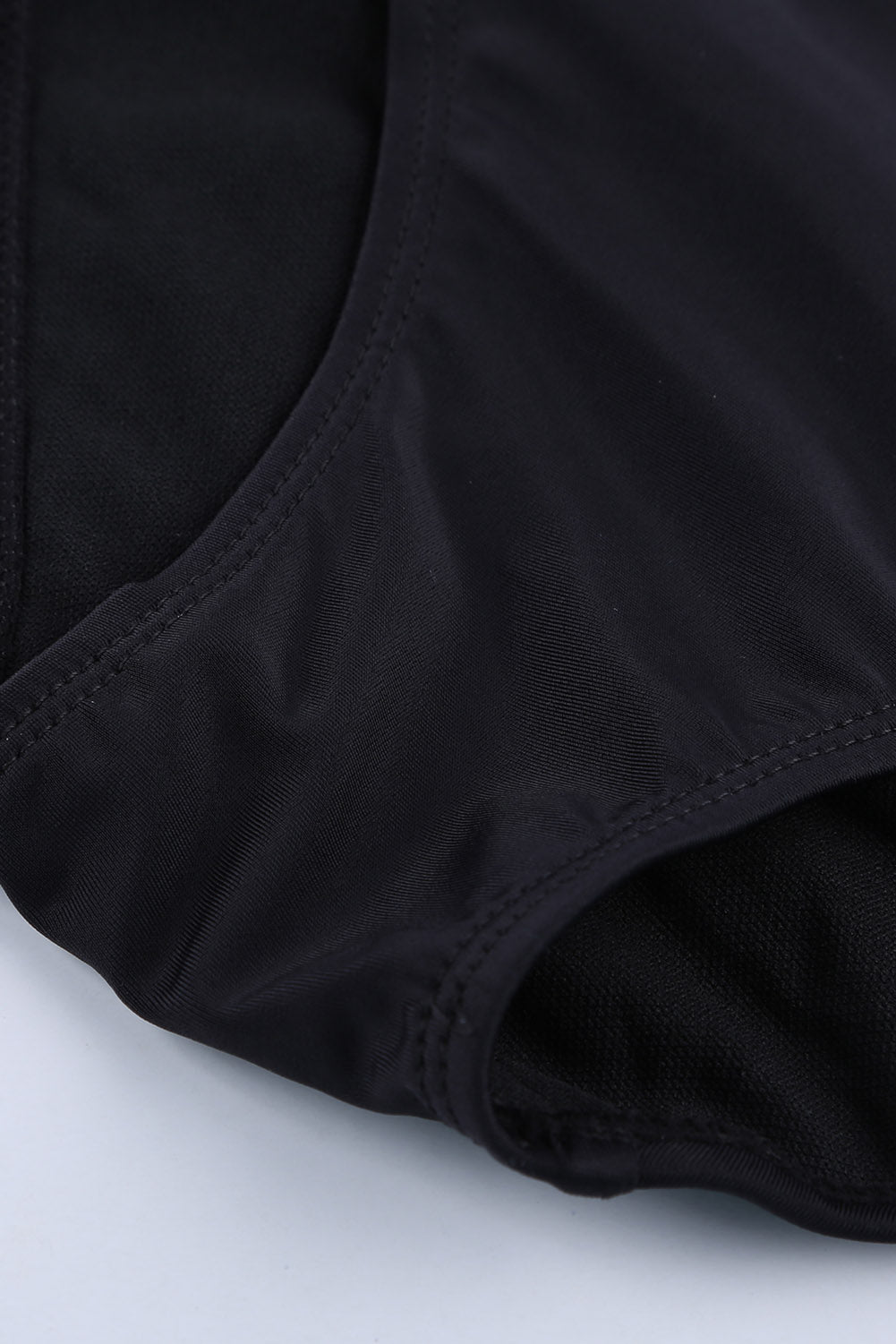 Black Print Criss Cross Hollow-out Tankini Swimwear Tankinis JT's Designer Fashion
