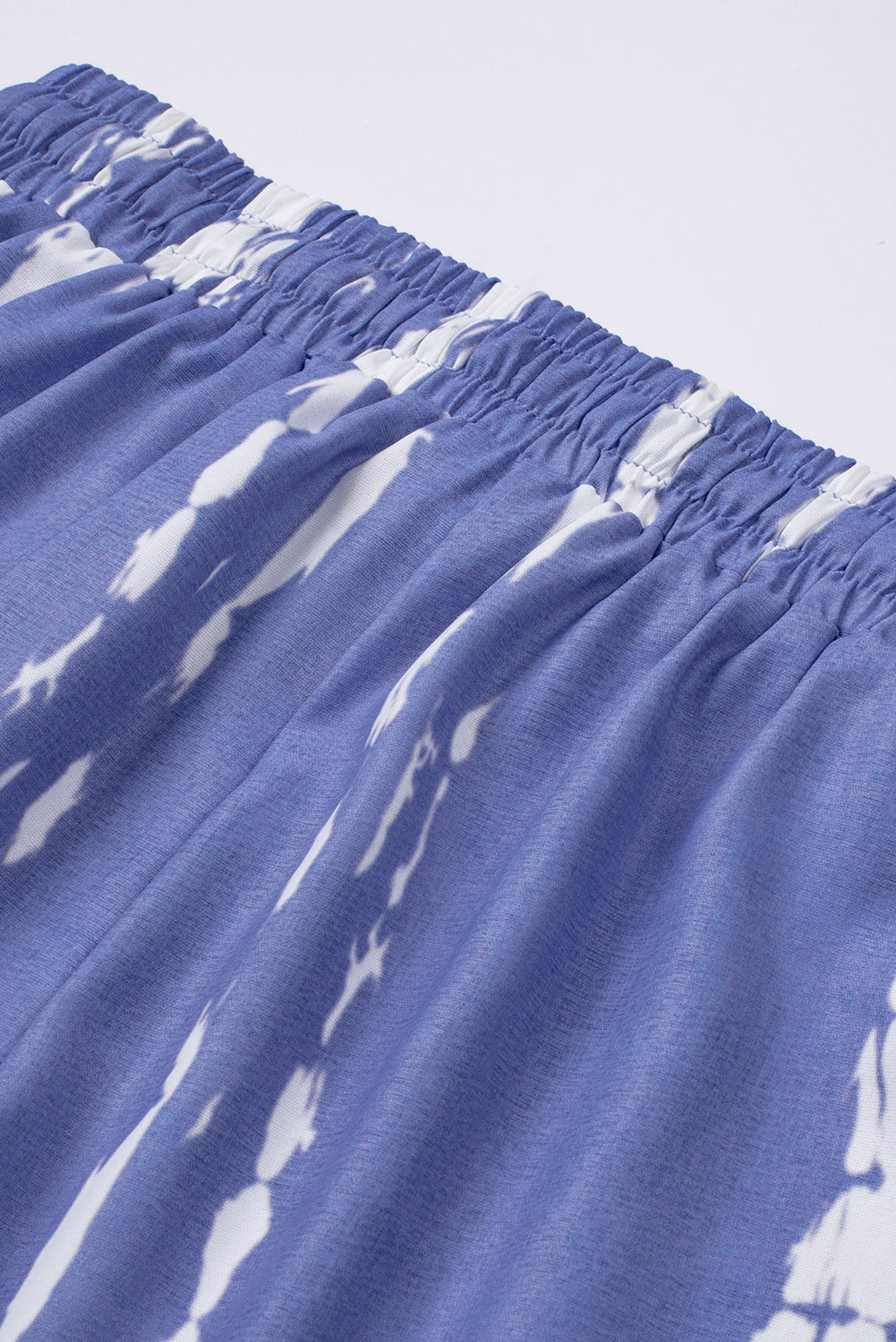 Blue Tie Dye Drawstring Casual Shorts Casual Shorts JT's Designer Fashion