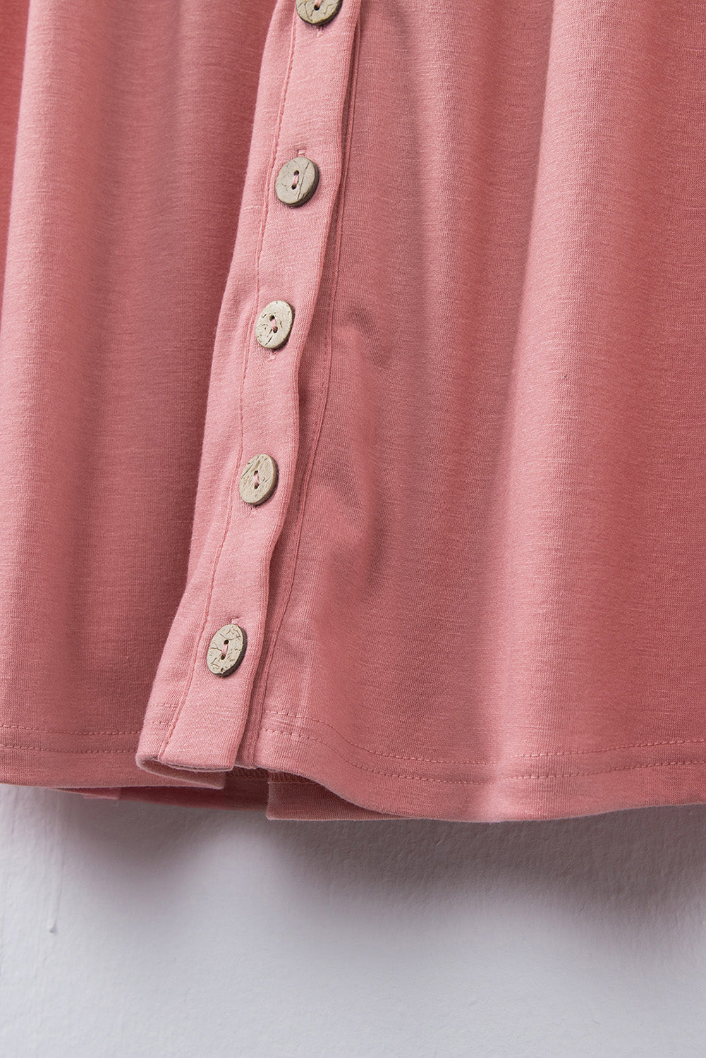 Pink Buttons Sleeveless High Waist Mini Dress Mini Dresses JT's Designer Fashion