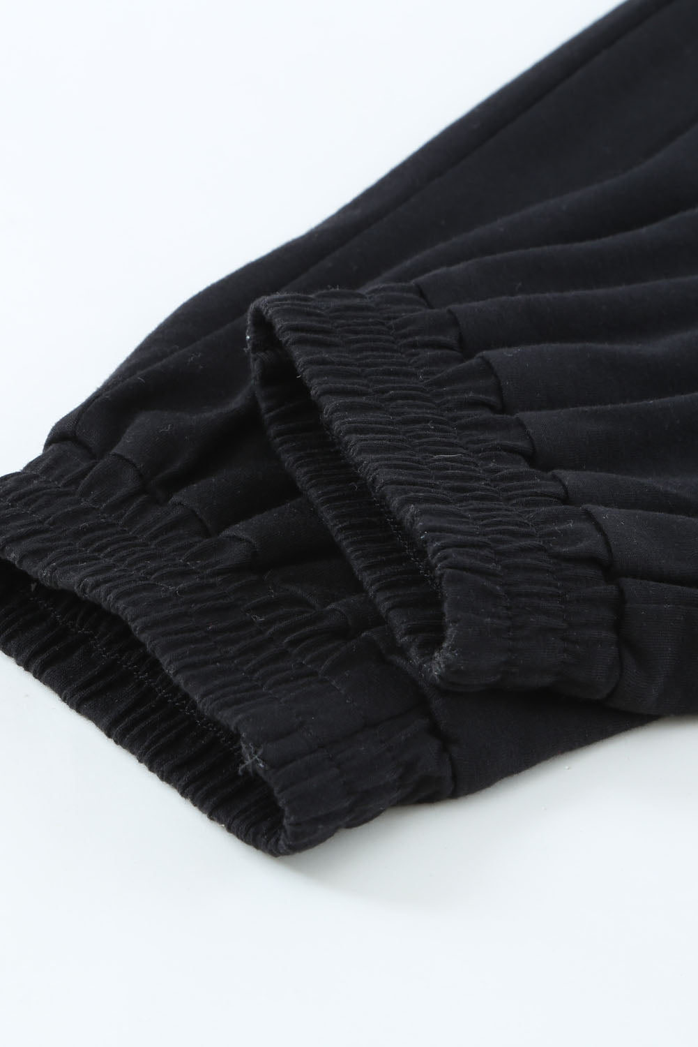 Black Drawstring Waist Spaghetti Straps Jumpsuit Jumpsuits & Rompers JT's Designer Fashion
